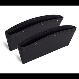 Black car seat gap organizer